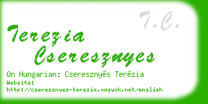 terezia cseresznyes business card